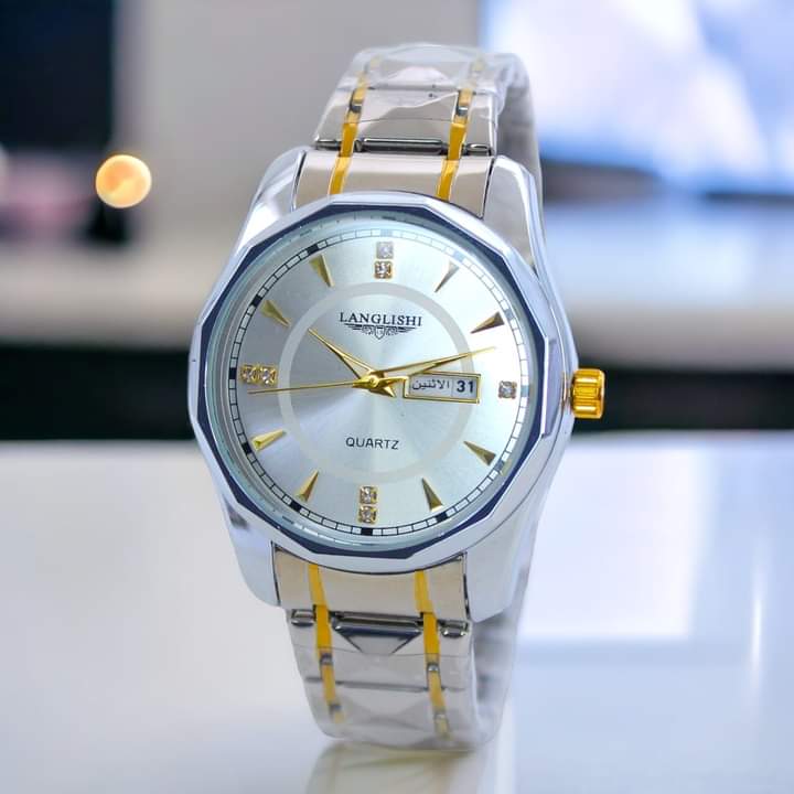 Brilliant Goldline Metal Watch