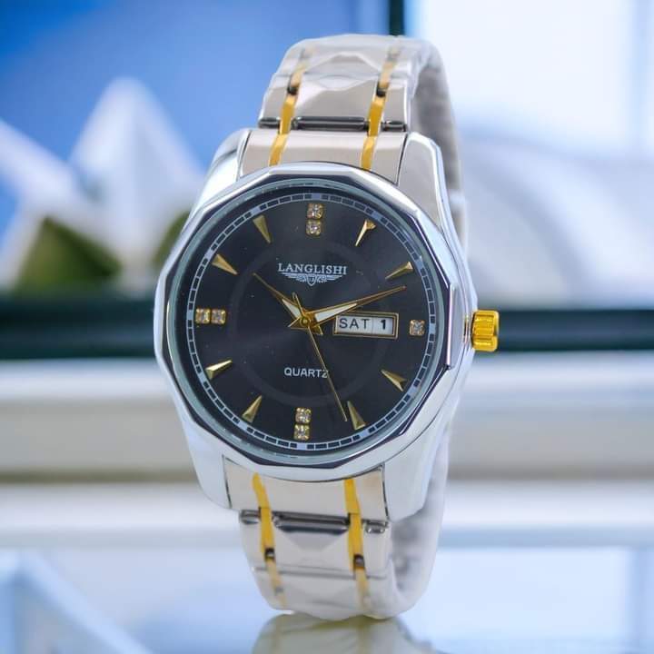 Brilliant Goldline Metal Watch