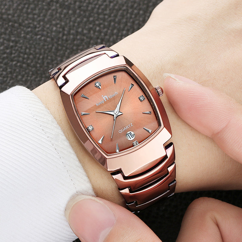 Elite Metal Watch In Copper