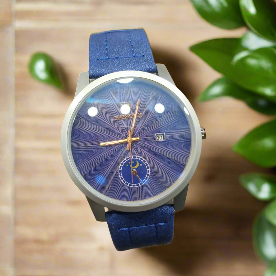 Blueish Grace Leather Watch