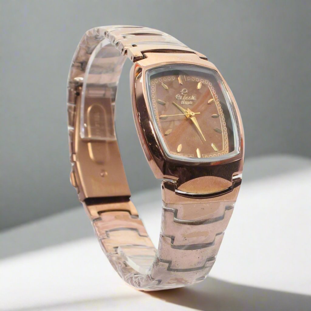 Elite Metal Watch In Copper